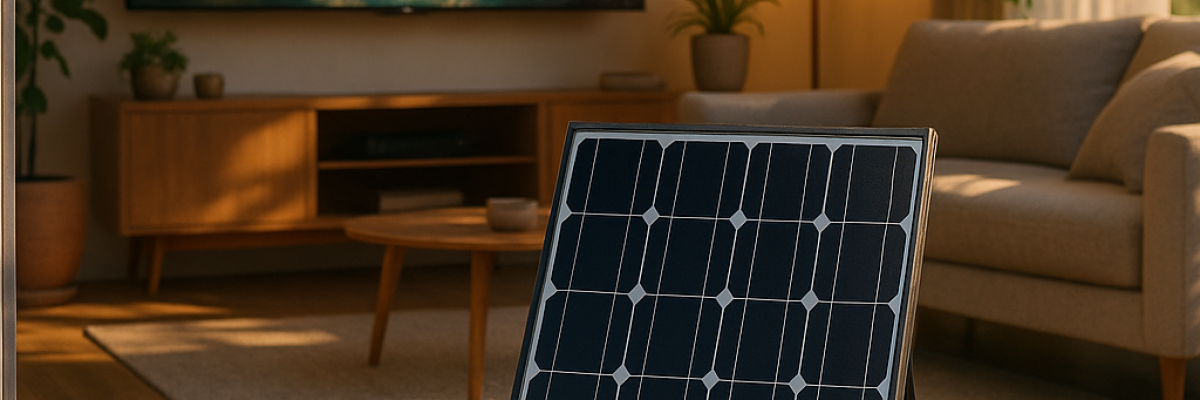 Can a 100W solar panel run a TV?
