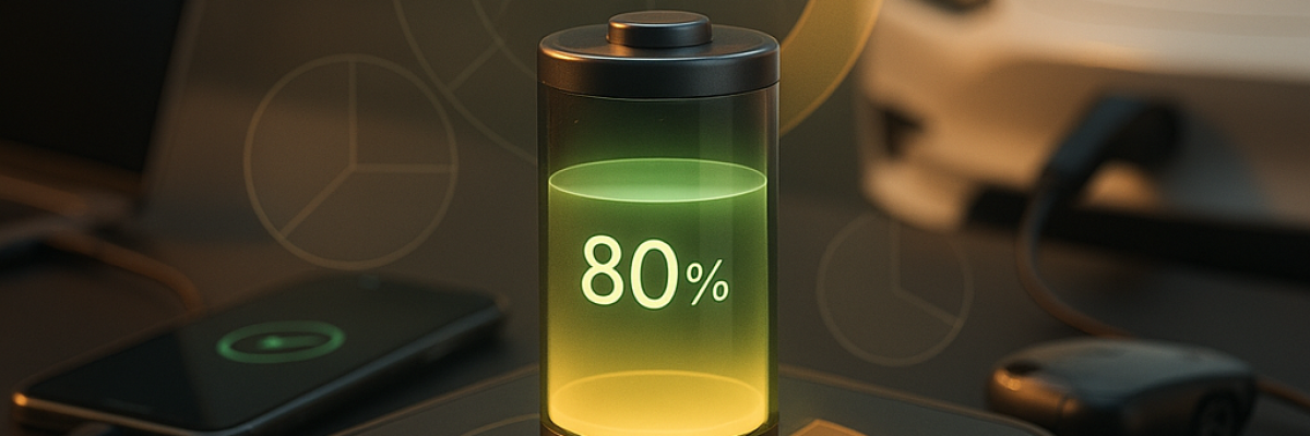 What is the 80 20 rule for charging batteries?