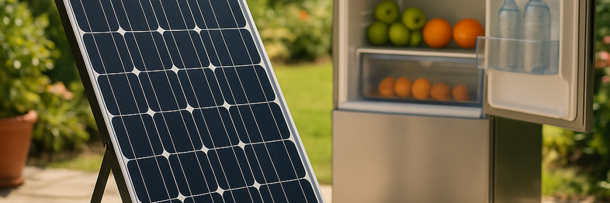 Can a 200W solar panel run a refrigerator?