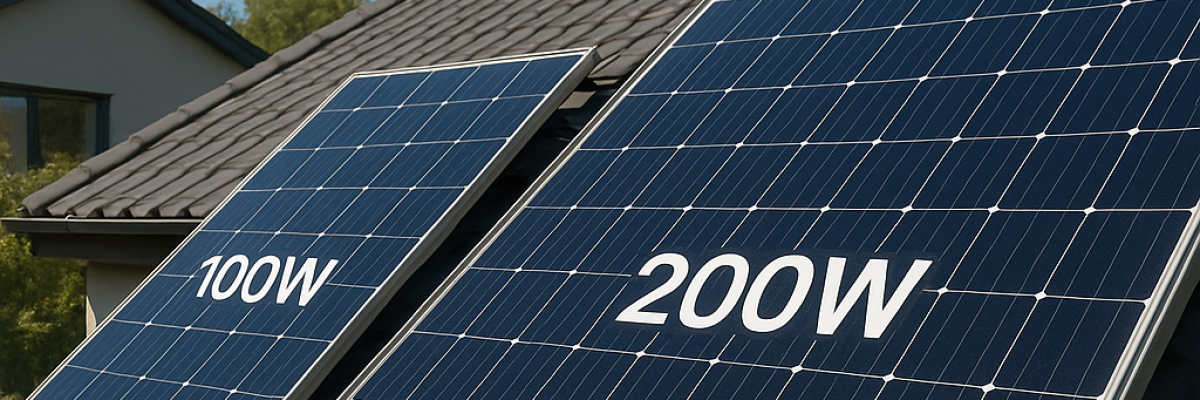 Can I mix 100W and 200W solar panels?