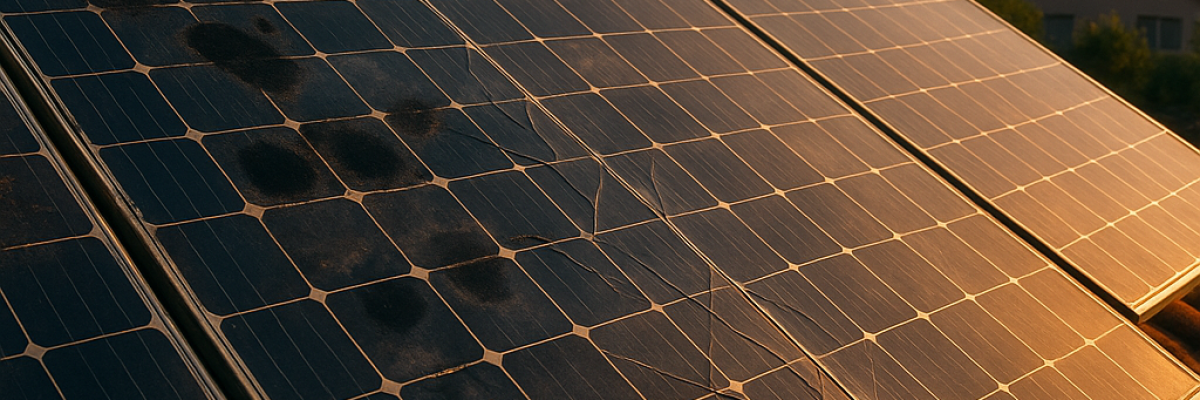 What are the signs of failing solar panels?